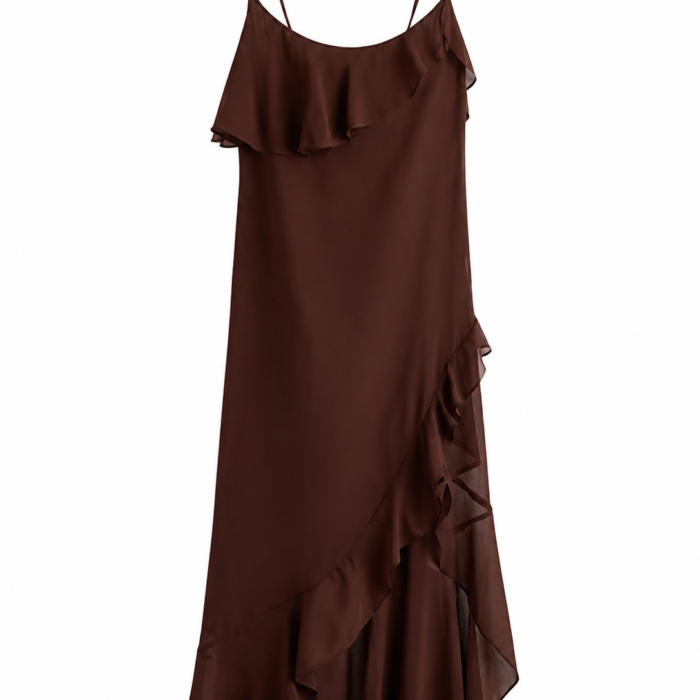 Sleeveless A-Line Midi Dress