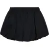 Black Bubble Hem Mini Skirt